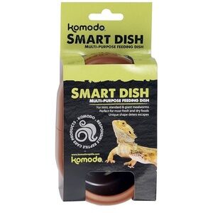 Lizard gecko Smart Dish Multi-Purpose Feeding Dish - Brown